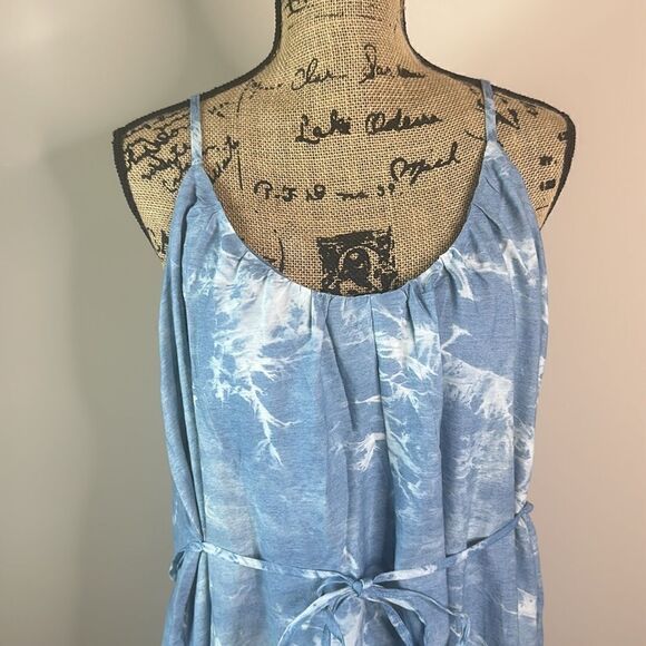 Line & Dot Maxi sleeveless Dress - Picture 6 of 13